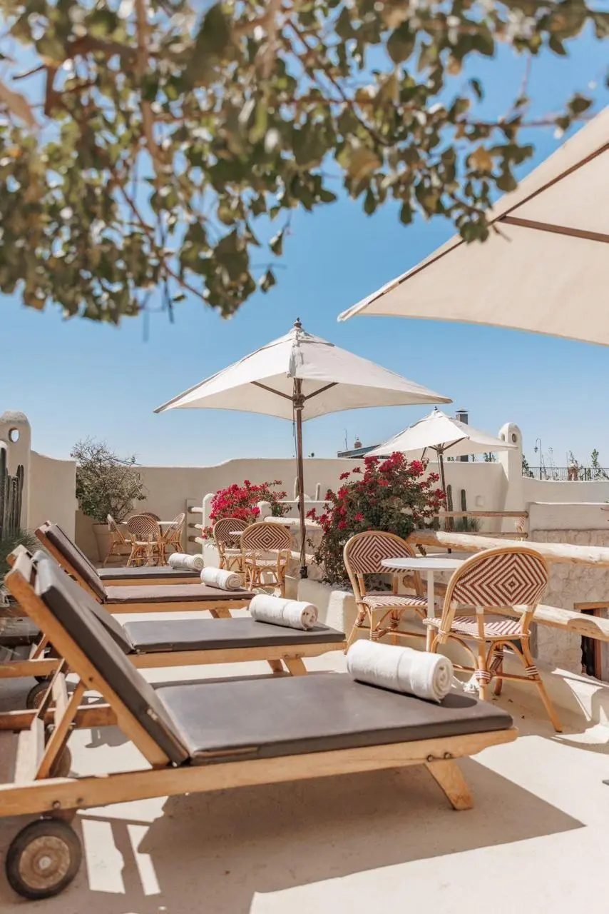 Serene swimming pool area at Pure House, a sophisticated haven for adults only