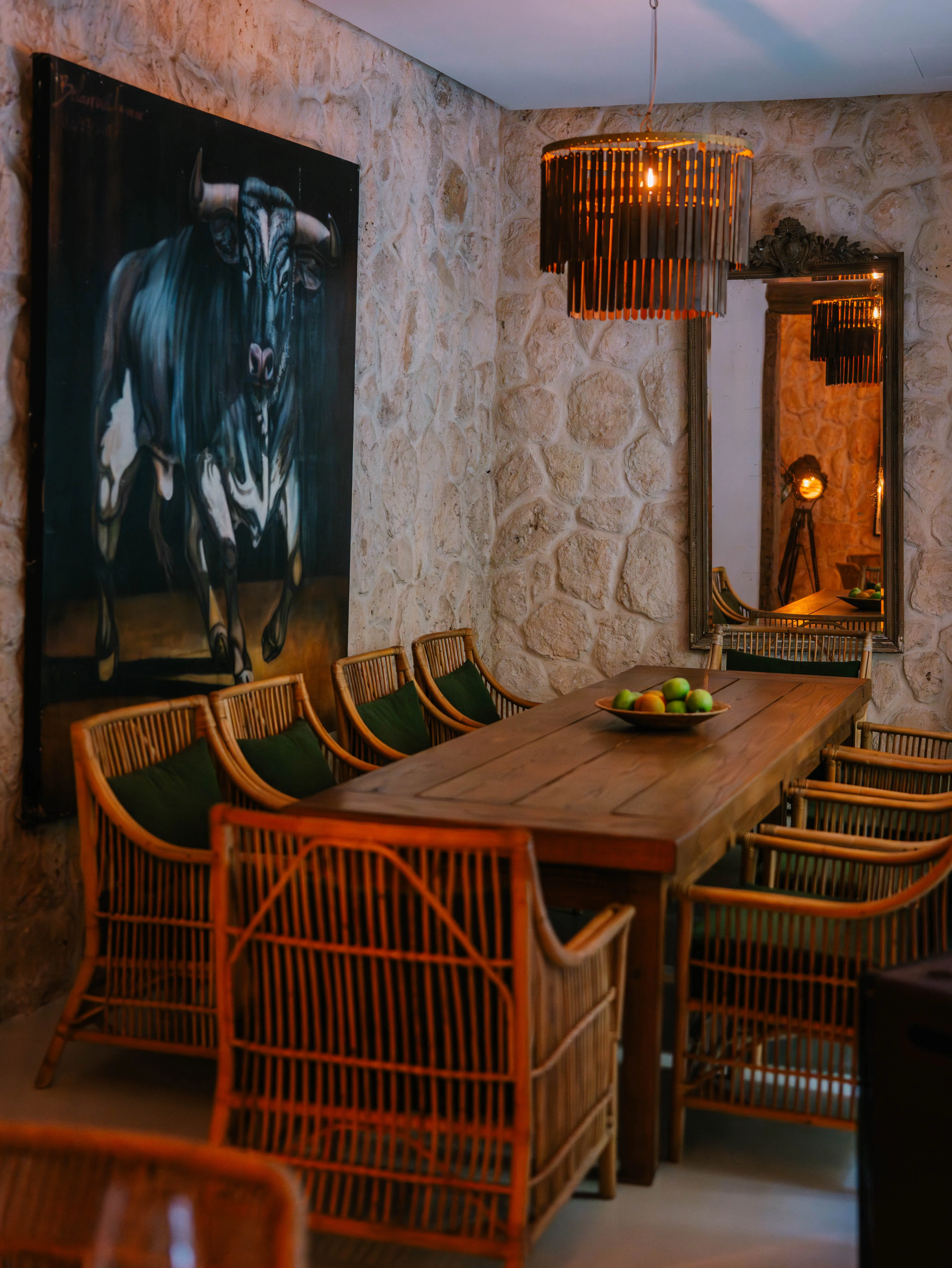 Elegant dining setting at Pure House Marrakech, offering authentic Moroccan cuisine in a quiet atmosphere