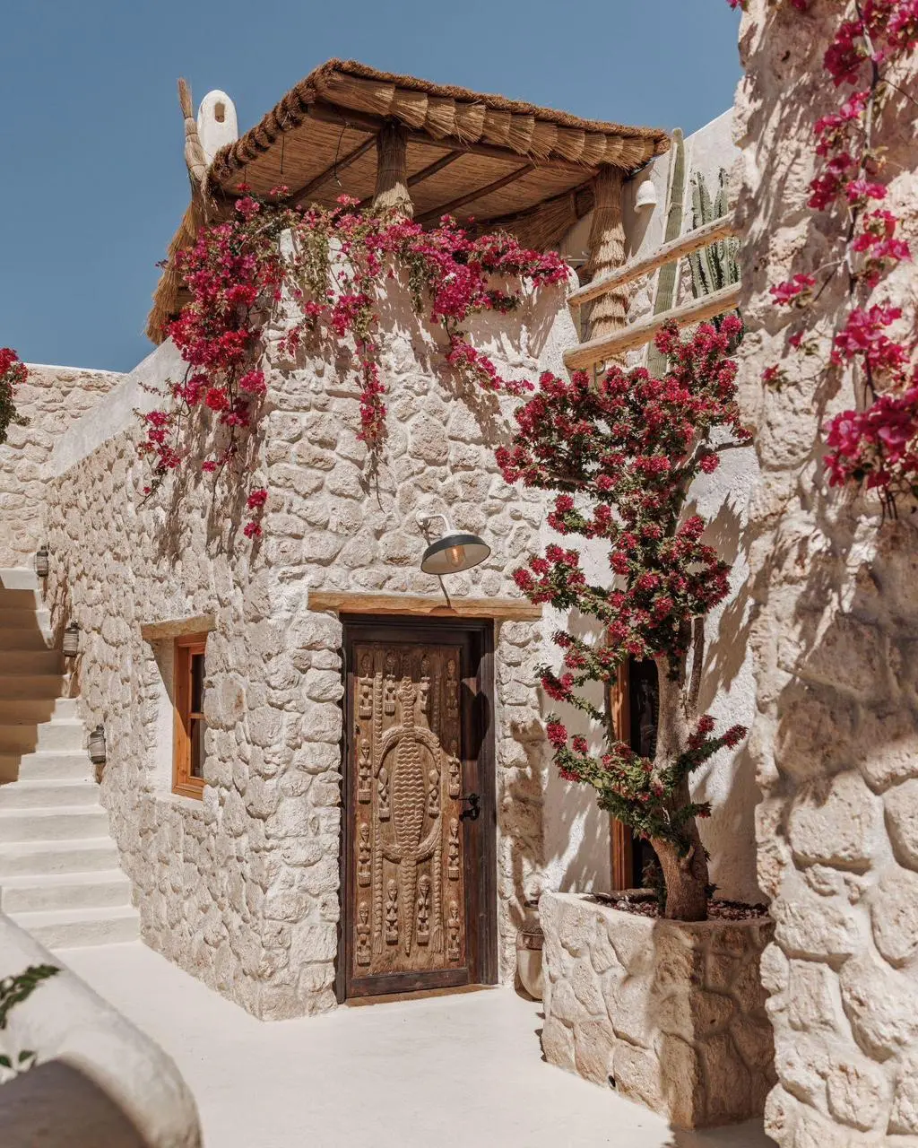 Sun-drenched rooftop terrace offering privacy and panoramic views of the historic Medina